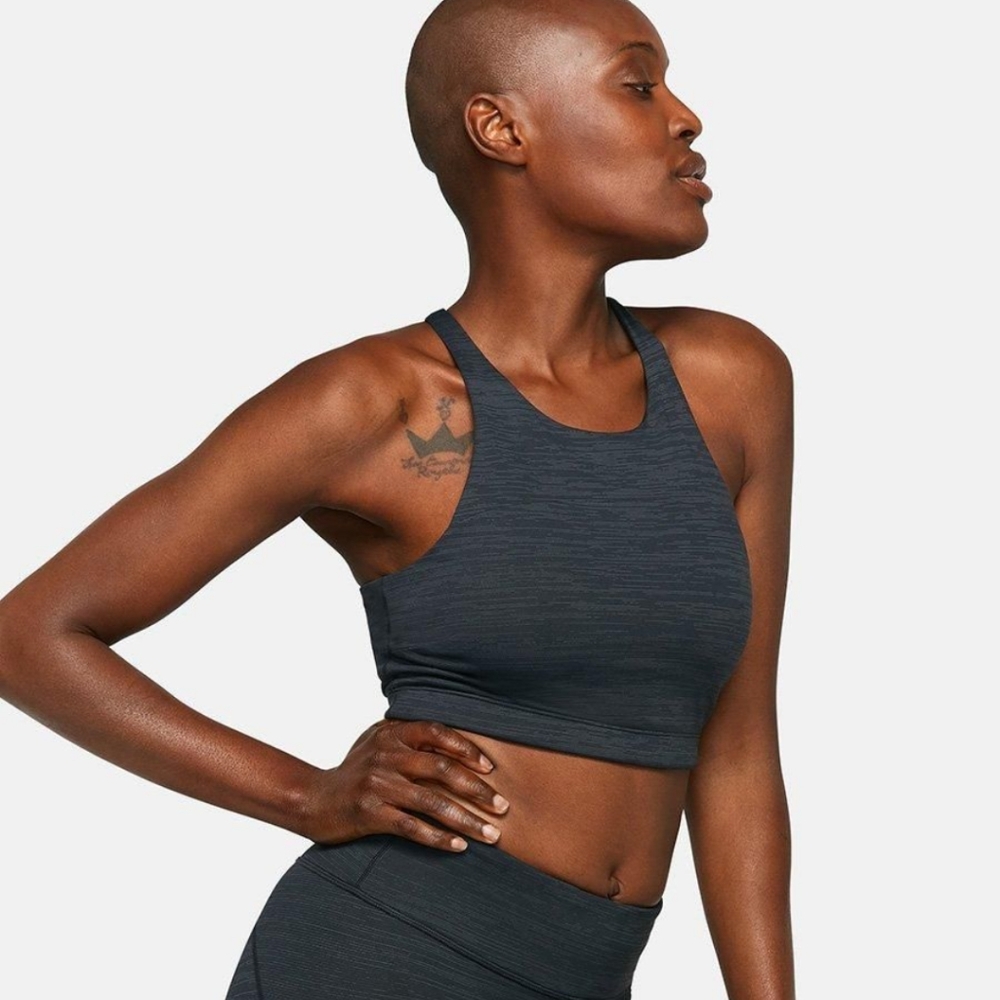 Outdoor Voices Move Free Night Crop Top Sports Bra